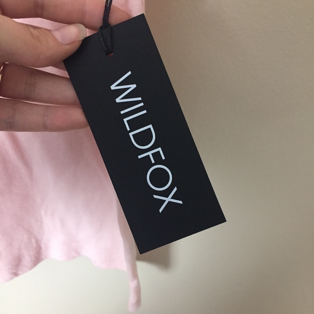 [Wildfox] Light Pink Cheetah Graphic Print Short Sleeve Casual T-Shirt — image 6 of 8
